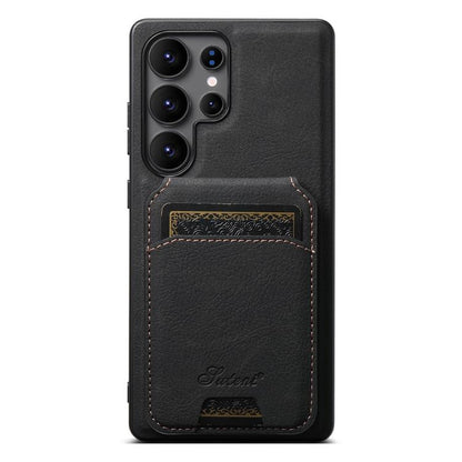 Suteni H16 Litchi Texture Leather Detachable Wallet Back Phone Case, For Samsung Galaxy S26+ 5G, For Samsung Galaxy S26 Ultra 5G, For Samsung Galaxy S25 5G, For Samsung Galaxy S25+ 5G, For Samsung Galaxy S25 Ultra 5G, For Samsung Galaxy S24 Ultra 5G