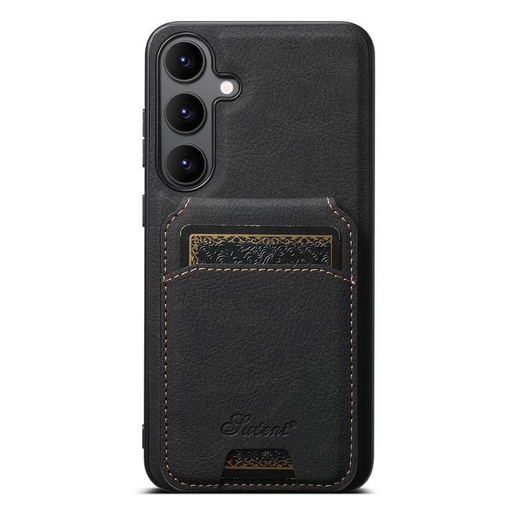 Suteni H16 Litchi Texture Leather Detachable Wallet Back Phone Case, For Samsung Galaxy S26+ 5G, For Samsung Galaxy S26 Ultra 5G, For Samsung Galaxy S25 5G, For Samsung Galaxy S25+ 5G, For Samsung Galaxy S25 Ultra 5G, For Samsung Galaxy S24 Ultra 5G