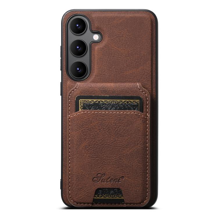 Suteni H16 Litchi Texture Leather Detachable Wallet Back Phone Case, For Samsung Galaxy S26+ 5G, For Samsung Galaxy S26 Ultra 5G, For Samsung Galaxy S25 5G, For Samsung Galaxy S25+ 5G, For Samsung Galaxy S25 Ultra 5G, For Samsung Galaxy S24 Ultra 5G