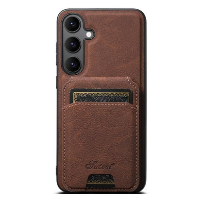 Suteni H16 Litchi Texture Leather Detachable Wallet Back Phone Case, For Samsung Galaxy S26+ 5G, For Samsung Galaxy S26 Ultra 5G, For Samsung Galaxy S25 5G, For Samsung Galaxy S25+ 5G, For Samsung Galaxy S25 Ultra 5G, For Samsung Galaxy S24 Ultra 5G