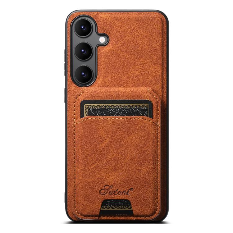 Suteni H16 Litchi Texture Leather Detachable Wallet Back Phone Case, For Samsung Galaxy S26+ 5G, For Samsung Galaxy S26 Ultra 5G, For Samsung Galaxy S25 5G, For Samsung Galaxy S25+ 5G, For Samsung Galaxy S25 Ultra 5G, For Samsung Galaxy S24 Ultra 5G