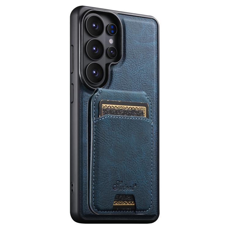 Suteni H16 Litchi Texture Leather Detachable Wallet Back Phone Case, For Samsung Galaxy S26+ 5G, For Samsung Galaxy S26 Ultra 5G, For Samsung Galaxy S25 5G, For Samsung Galaxy S25+ 5G, For Samsung Galaxy S25 Ultra 5G, For Samsung Galaxy S24 Ultra 5G