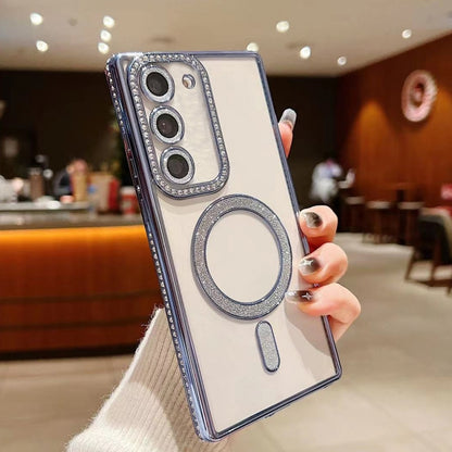 Diamond Gradient Plated MagSafe TPU Phone Case, For Samsung Galaxy S23 5G, For Samsung Galaxy S22 Ultra 5G, For Samsung Galaxy S22 5G