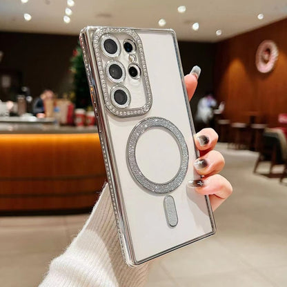 Diamond Gradient Plated MagSafe TPU Phone Case, For Samsung Galaxy S23 5G, For Samsung Galaxy S22 Ultra 5G, For Samsung Galaxy S22 5G