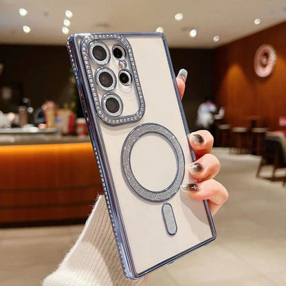 Diamond Gradient Plated MagSafe TPU Phone Case, For Samsung Galaxy S23 5G, For Samsung Galaxy S22 Ultra 5G, For Samsung Galaxy S22 5G