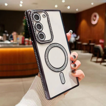 Diamond Gradient Plated MagSafe TPU Phone Case, For Samsung Galaxy S23 5G, For Samsung Galaxy S22 Ultra 5G, For Samsung Galaxy S22 5G