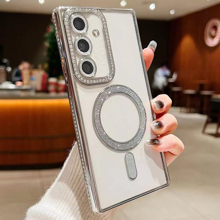 Diamond Gradient Plated MagSafe TPU Phone Case, For Samsung Galaxy S25 5G, For Samsung Galaxy S25+ 5G, For Samsung Galaxy S25 Ultra 5G, For Samsung Galaxy S24 FE 5G