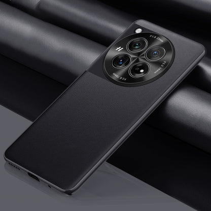 Plain-Leather All-inclusive Shockproof Phone Case, For OnePlus 12