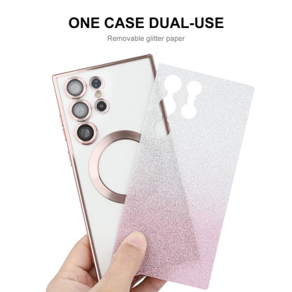 ENKAY Hat-Prince Magnetic Glitter Plated TPU Phone Case with Lens Film, For Samsung Galaxy S23 Ultra 5G, For Samsung Galaxy S23+ 5G, For Samsung Galaxy S23 5G