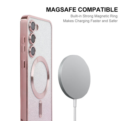 ENKAY Hat-Prince Magnetic Glitter Plated TPU Phone Case with Lens Film, For Samsung Galaxy S25 5G, For Samsung Galaxy S25+ 5G, For Samsung Galaxy S25 Ultra 5G