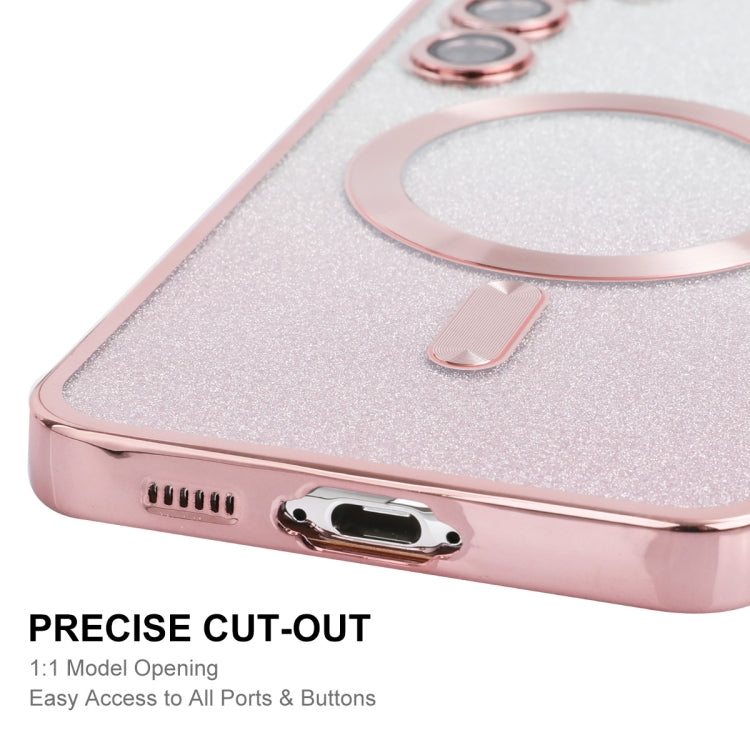 ENKAY Hat-Prince Magnetic Glitter Plated TPU Phone Case with Lens Film, For Samsung Galaxy S25 5G, For Samsung Galaxy S25+ 5G, For Samsung Galaxy S25 Ultra 5G