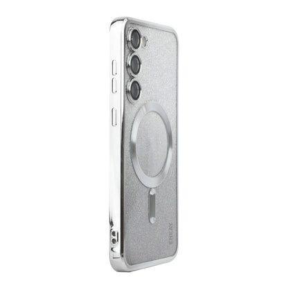 ENKAY Hat-Prince Magnetic Glitter Plated TPU Phone Case with Lens Film, For Samsung Galaxy S25 5G, For Samsung Galaxy S25+ 5G, For Samsung Galaxy S25 Ultra 5G