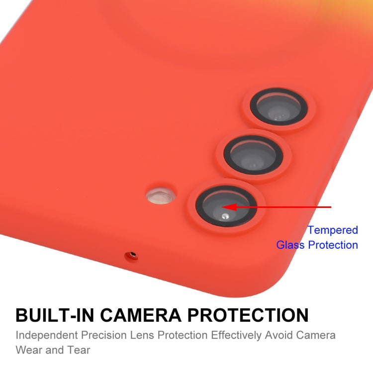 ENKAY Hat-Prince MagSafe Rainbow Gradient Silicone Phone Case with Lens Film, For Samsung Galaxy S23 5G, For Samsung Galaxy A17 / A26 5G, For Samsung Galaxy A06 4G / 5G, For Samsung Galaxy A16 4G / 5G