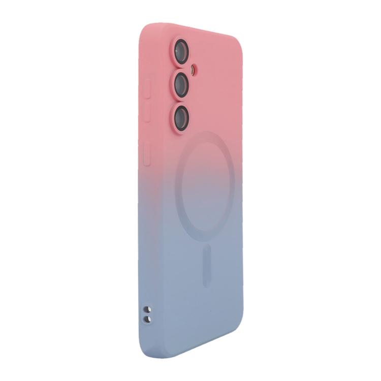 ENKAY Hat-Prince MagSafe Rainbow Gradient Silicone Phone Case with Lens Film, For Samsung Galaxy S25+ 5G, For Samsung Galaxy S25 Ultra 5G, For Samsung Galaxy A15, For Samsung Galaxy A55