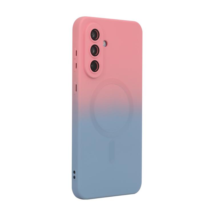 ENKAY Hat-Prince MagSafe Rainbow Gradient Silicone Phone Case with Lens Film, For Galaxy A18 4G / 5G, For Samsung Galaxy A17 / A26 5G, For Samsung Galaxy A06 4G / 5G, For Samsung Galaxy A16 4G / 5G