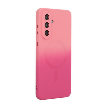ENKAY Hat-Prince MagSafe Rainbow Gradient Silicone Phone Case with Lens Film, For Galaxy A18 4G / 5G, For Samsung Galaxy A17 / A26 5G, For Samsung Galaxy A06 4G / 5G, For Samsung Galaxy A16 4G / 5G
