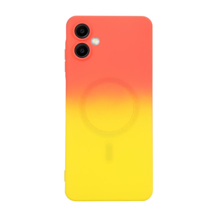 ENKAY Hat-Prince MagSafe Rainbow Gradient Silicone Phone Case with Lens Film, For Galaxy A18 4G / 5G, For Samsung Galaxy A17 / A26 5G, For Samsung Galaxy A06 4G / 5G, For Samsung Galaxy A16 4G / 5G
