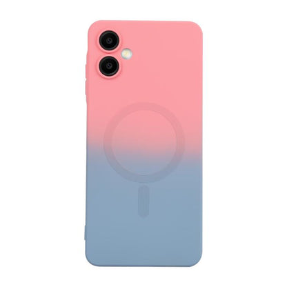 ENKAY Hat-Prince MagSafe Rainbow Gradient Silicone Phone Case with Lens Film, For Galaxy A18 4G / 5G, For Samsung Galaxy A17 / A26 5G, For Samsung Galaxy A06 4G / 5G, For Samsung Galaxy A16 4G / 5G