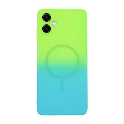 ENKAY Hat-Prince MagSafe Rainbow Gradient Silicone Phone Case with Lens Film, For Galaxy A18 4G / 5G, For Samsung Galaxy A17 / A26 5G, For Samsung Galaxy A06 4G / 5G, For Samsung Galaxy A16 4G / 5G