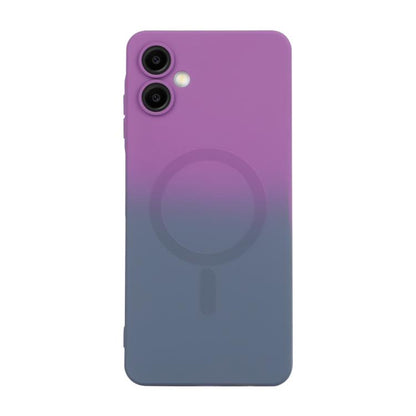 ENKAY Hat-Prince MagSafe Rainbow Gradient Silicone Phone Case with Lens Film, For Galaxy A18 4G / 5G, For Samsung Galaxy A17 / A26 5G, For Samsung Galaxy A06 4G / 5G, For Samsung Galaxy A16 4G / 5G