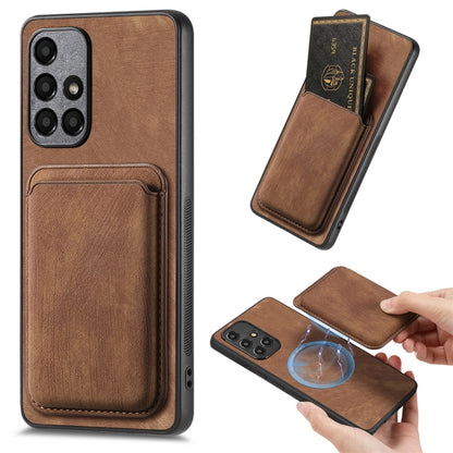 Retro Leather Card Bag Magnetic Phone Case, For Samsung Galaxy A31, For Samsung Galaxy A71, For Samsung Galaxy A51, For Samsung Galaxy Note9