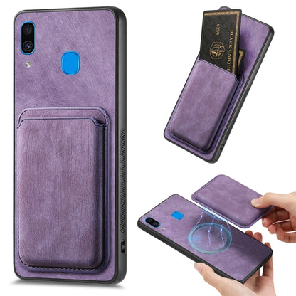 Retro Leather Card Bag Magnetic Phone Case, For Samsung Galaxy A52, For Samsung Galaxy Note20, For Samsung Galaxy A70 / A70s, For Samsung Galaxy A30/A20/M10s