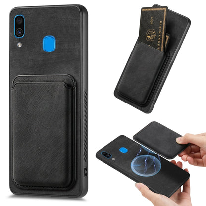 Retro Leather Card Bag Magnetic Phone Case, For Samsung Galaxy A52, For Samsung Galaxy Note20, For Samsung Galaxy A70 / A70s, For Samsung Galaxy A30/A20/M10s