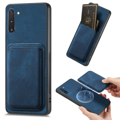 Retro Leather Card Bag Magnetic Phone Case, For Samsung Galaxy Note10, For Samsung Galaxy Note10+, For Samsung Galaxy S8+