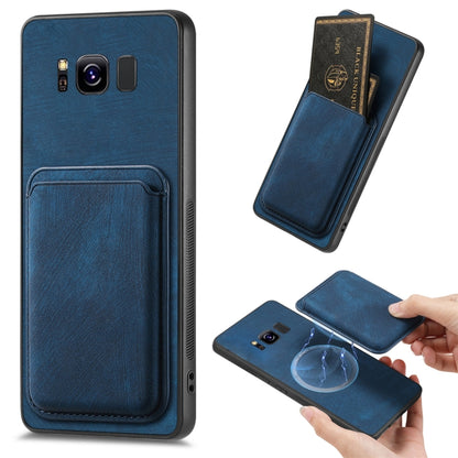 Retro Leather Card Bag Magnetic Phone Case, For Samsung Galaxy Note10, For Samsung Galaxy Note10+, For Samsung Galaxy S8+