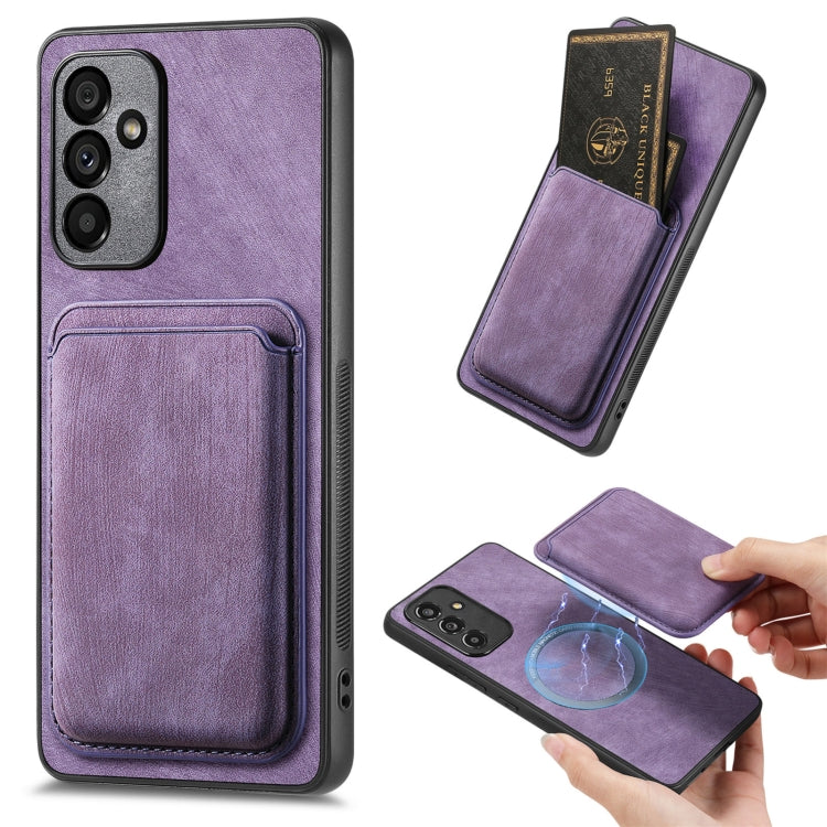Retro Leather Card Bag Magnetic Phone Case, For Samsung Galaxy A05s, For Samsung Galaxy A25 5G, For Samsung Galaxy A34 5G, For Samsung Galaxy A73 5G