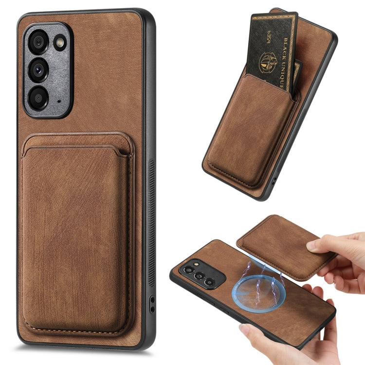 Retro Leather Card Bag Magnetic Phone Case, For Samsung Galaxy A72 5G, For Samsung Galaxy A52, For Samsung Galaxy Note20, For Samsung Galaxy A70 / A70s