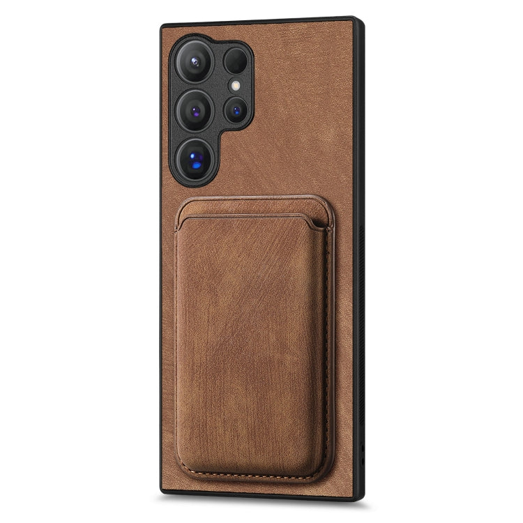 Retro Leather Card Bag Magnetic Phone Case, For Samsung Galaxy S25 Ultra 5G, For Samsung Galaxy A55 5G, For Samsung Galaxy A35 5G, For Samsung Galaxy A05