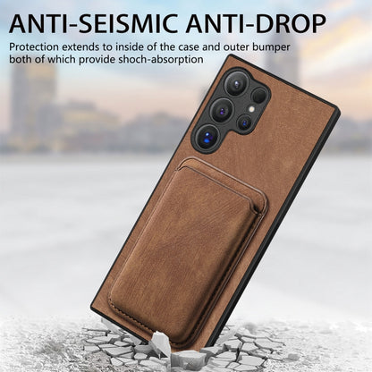 Retro Leather Card Bag Magnetic Phone Case, For Samsung Galaxy S25 Ultra 5G, For Samsung Galaxy A55 5G, For Samsung Galaxy A35 5G, For Samsung Galaxy A05