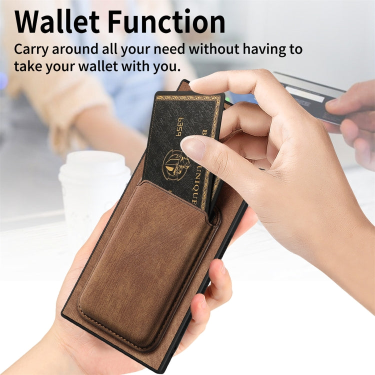 Retro Leather Card Bag Magnetic Phone Case, For Samsung Galaxy S25 Ultra 5G, For Samsung Galaxy A55 5G, For Samsung Galaxy A35 5G, For Samsung Galaxy A05