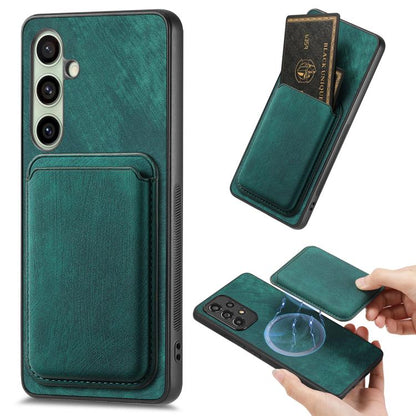 Retro Leather Card Bag Magnetic Phone Case, For Samsung Galaxy A57 5G, For Samsung Galaxy A37 5G, For Samsung Galaxy S25 Edge 5G, For Samsung Galaxy A56 5G