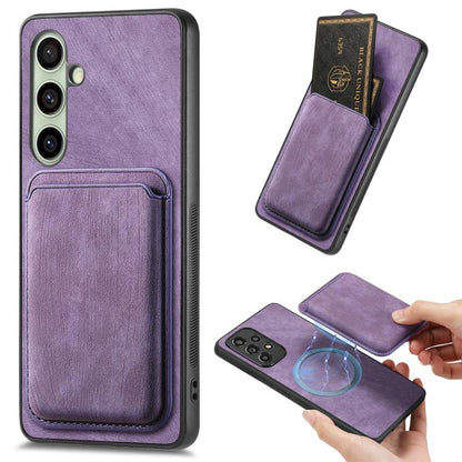 Retro Leather Card Bag Magnetic Phone Case, For Samsung Galaxy S25 Edge 5G, For Samsung Galaxy A56 5G, For Samsung Galaxy A26 5G, For Samsung Galaxy A36