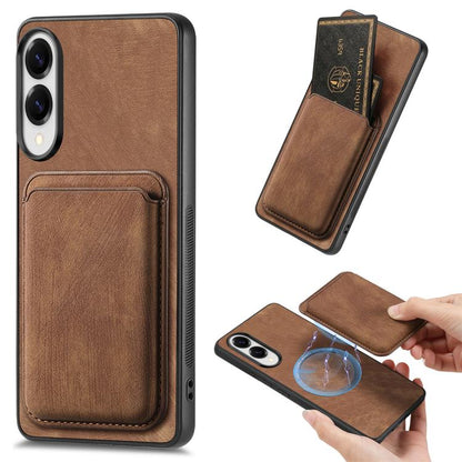 Retro Leather Card Bag Magnetic Phone Case, For Samsung Galaxy S25 Edge 5G, For Samsung Galaxy A56 5G, For Samsung Galaxy A26 5G, For Samsung Galaxy A36