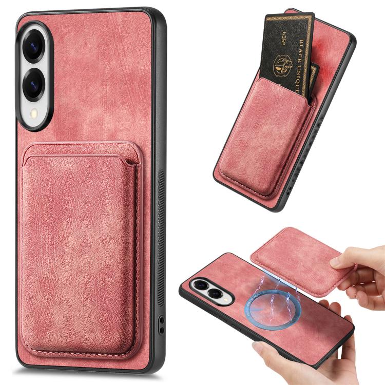 Retro Leather Card Bag Magnetic Phone Case, For Samsung Galaxy A57 5G, For Samsung Galaxy A37 5G, For Samsung Galaxy S25 Edge 5G, For Samsung Galaxy A56 5G