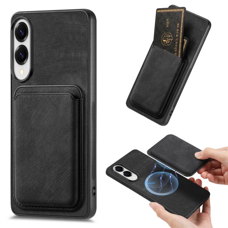 Retro Leather Card Bag Magnetic Phone Case, For Samsung Galaxy A57 5G, For Samsung Galaxy A37 5G, For Samsung Galaxy S25 Edge 5G, For Samsung Galaxy A56 5G