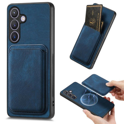 Retro Leather Card Bag Magnetic Phone Case, For Samsung Galaxy A57 5G, For Samsung Galaxy A37 5G, For Samsung Galaxy S25 Edge 5G, For Samsung Galaxy A56 5G