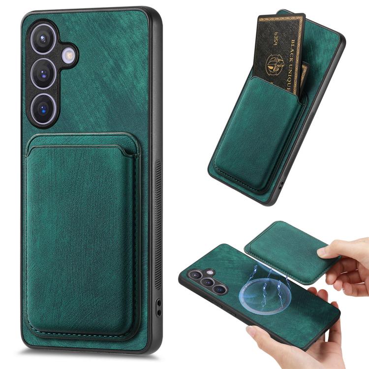 Retro Leather Card Bag Magnetic Phone Case, For Samsung Galaxy A57 5G, For Samsung Galaxy A37 5G, For Samsung Galaxy S25 Edge 5G, For Samsung Galaxy A56 5G