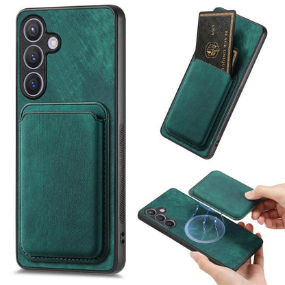 Retro Leather Card Bag Magnetic Phone Case, For Samsung Galaxy A57 5G, For Samsung Galaxy A37 5G, For Samsung Galaxy S25 Edge 5G, For Samsung Galaxy A56 5G