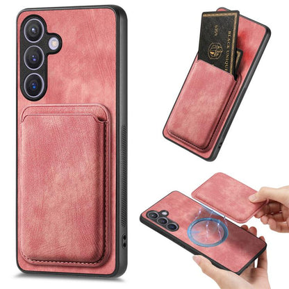 Retro Leather Card Bag Magnetic Phone Case, For Samsung Galaxy A57 5G, For Samsung Galaxy A37 5G, For Samsung Galaxy S25 Edge 5G, For Samsung Galaxy A56 5G