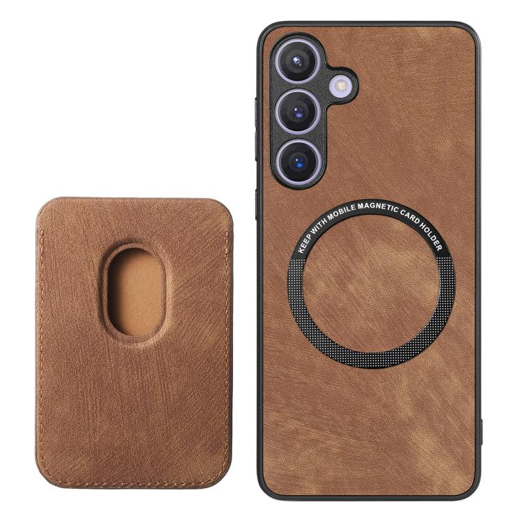 Retro Leather Card Bag Magnetic Phone Case, For Samsung Galaxy A57 5G, For Samsung Galaxy A37 5G, For Samsung Galaxy S25 Edge 5G, For Samsung Galaxy A56 5G