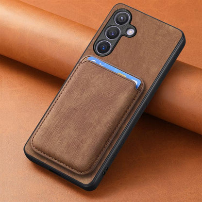 Retro Leather Card Bag Magnetic Phone Case, For Samsung Galaxy A57 5G, For Samsung Galaxy A37 5G, For Samsung Galaxy S25 Edge 5G, For Samsung Galaxy A56 5G
