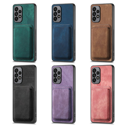 Retro Leather Card Bag Magnetic Phone Case, For Samsung Galaxy A26 5G, For Samsung Galaxy A36, For Samsung Galaxy S25 5G, For Samsung Galaxy S25+ 5G