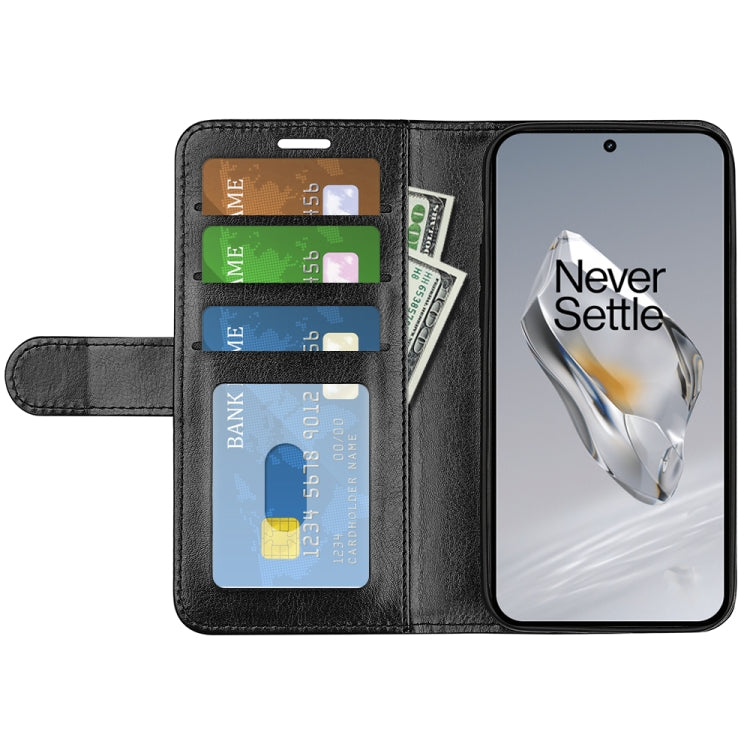R64 Texture Horizontal Flip Leather Phone Case, For OnePlus 12