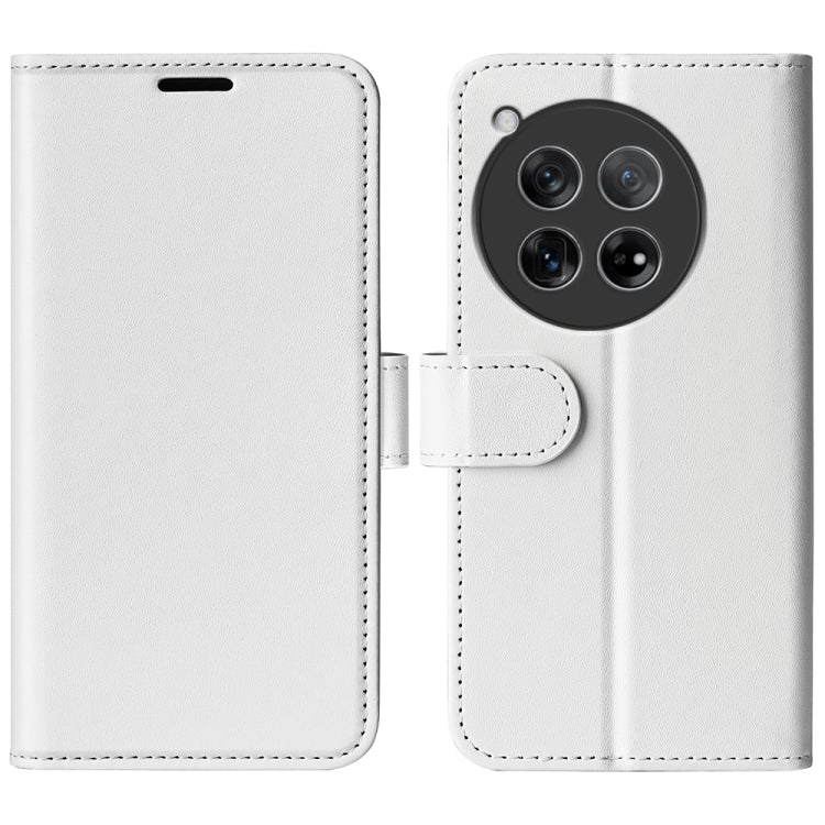 R64 Texture Horizontal Flip Leather Phone Case, For OnePlus 12