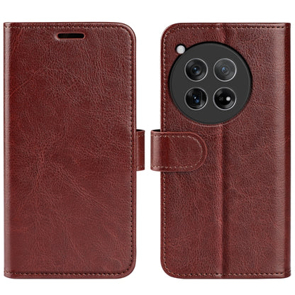 R64 Texture Horizontal Flip Leather Phone Case, For OnePlus 12