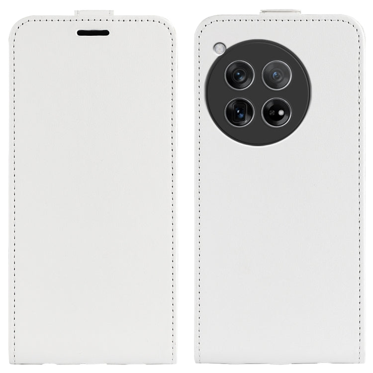 R64 Texture Single Vertical Flip Leather Phone Case, For OnePlus 12